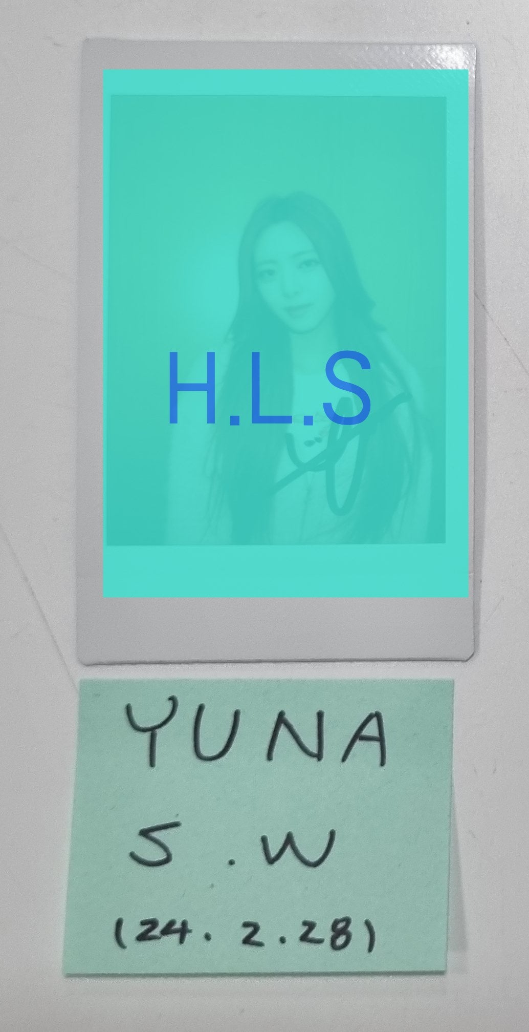 Yuna (Of ITZY) 'BORN TO BE' - Hand Autographed(Signed) Polaroid [24.2.28]