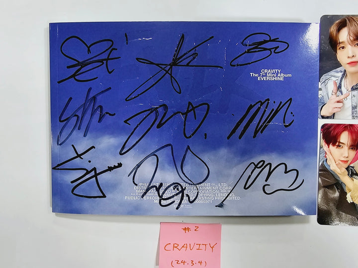 CRAVITY "EVERSHINE" - Hand Autographed(Signed) Promo Album [24.3.4]
