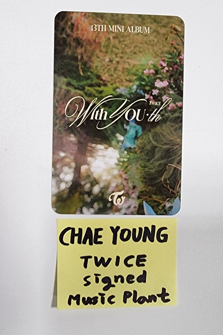 Chae Young (Of TWICE) "With YOU-th" - Hand Autographed(Signed) Photocard [24.3.4]