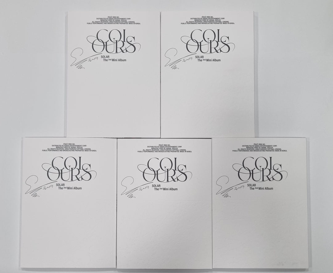 Solar "COLOURS" - Autographed (Printed Signed) Promo Album [24.5.7]