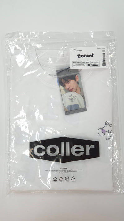 ZB1 X Line Friends square short-sleeved T-shirt HAN YUJIN Size L )