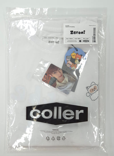 ZB1 X Line Friends square short-sleeved T-shirt (ZHANG HAO Size L )