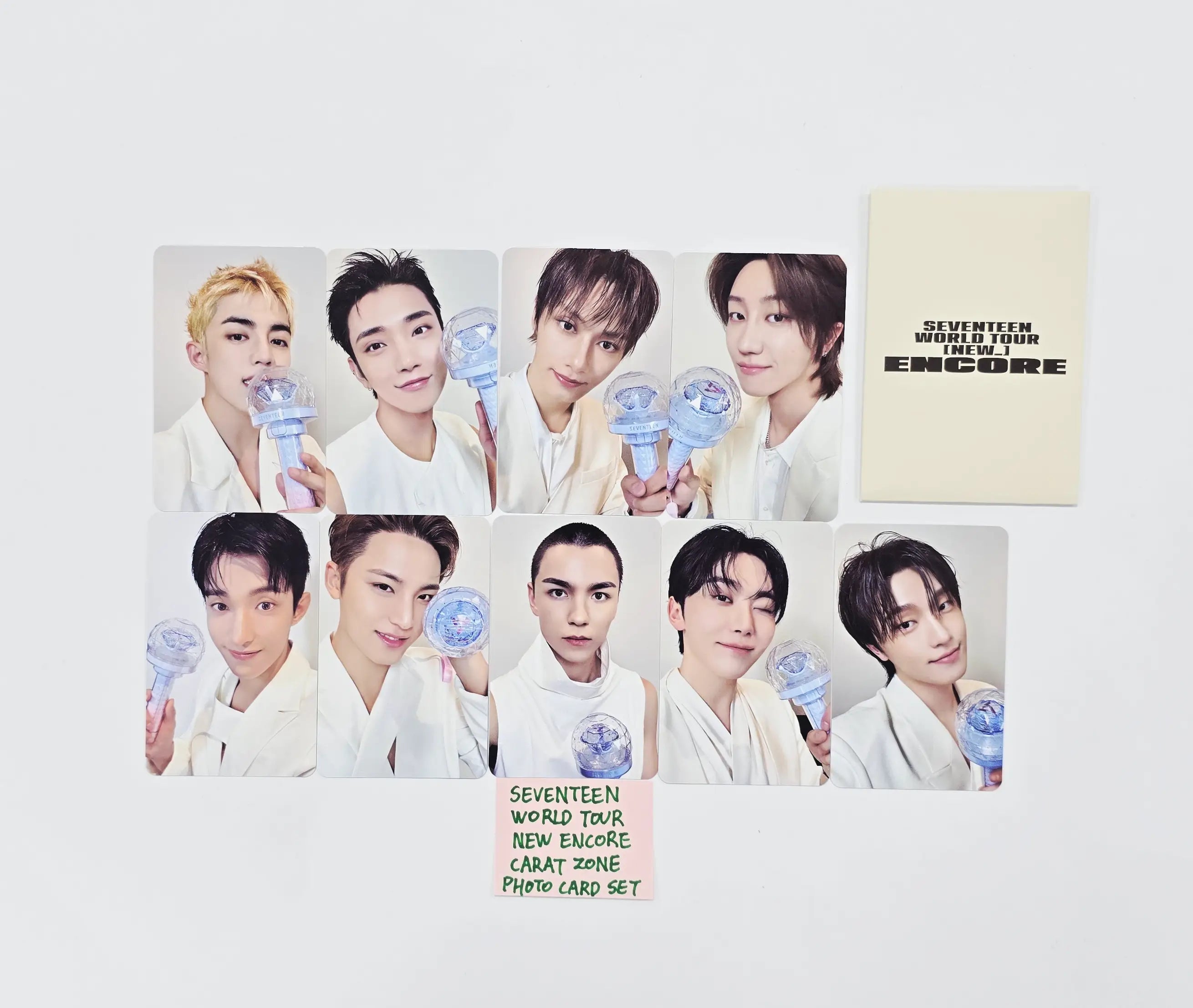 SEVENTEEN - World Tour NEW ENCORE CARAT ZONE Photocard Set (9ea