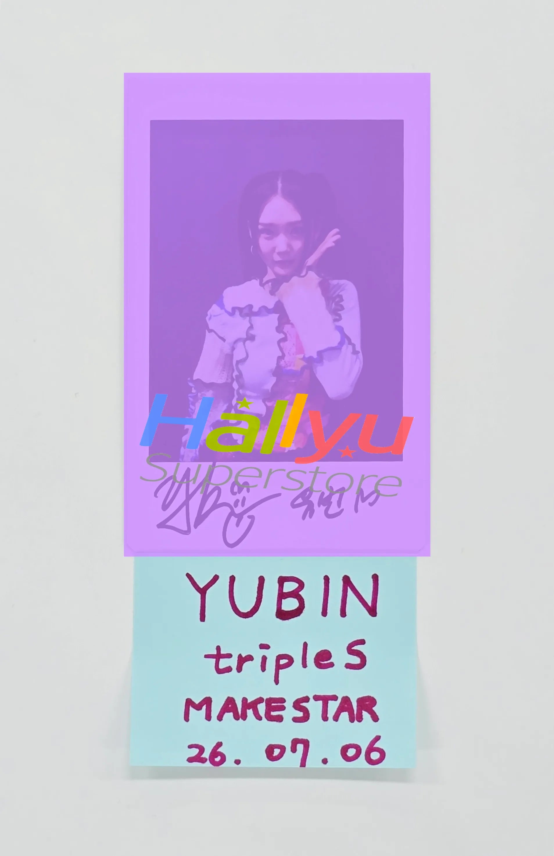 YUBIN (of TripleS) - Hand Autographed(Signed) Polaroid [26.07.06 YUBIN (of TripleS) - Hand Autographed(Signed) Polaroid [26.07.06