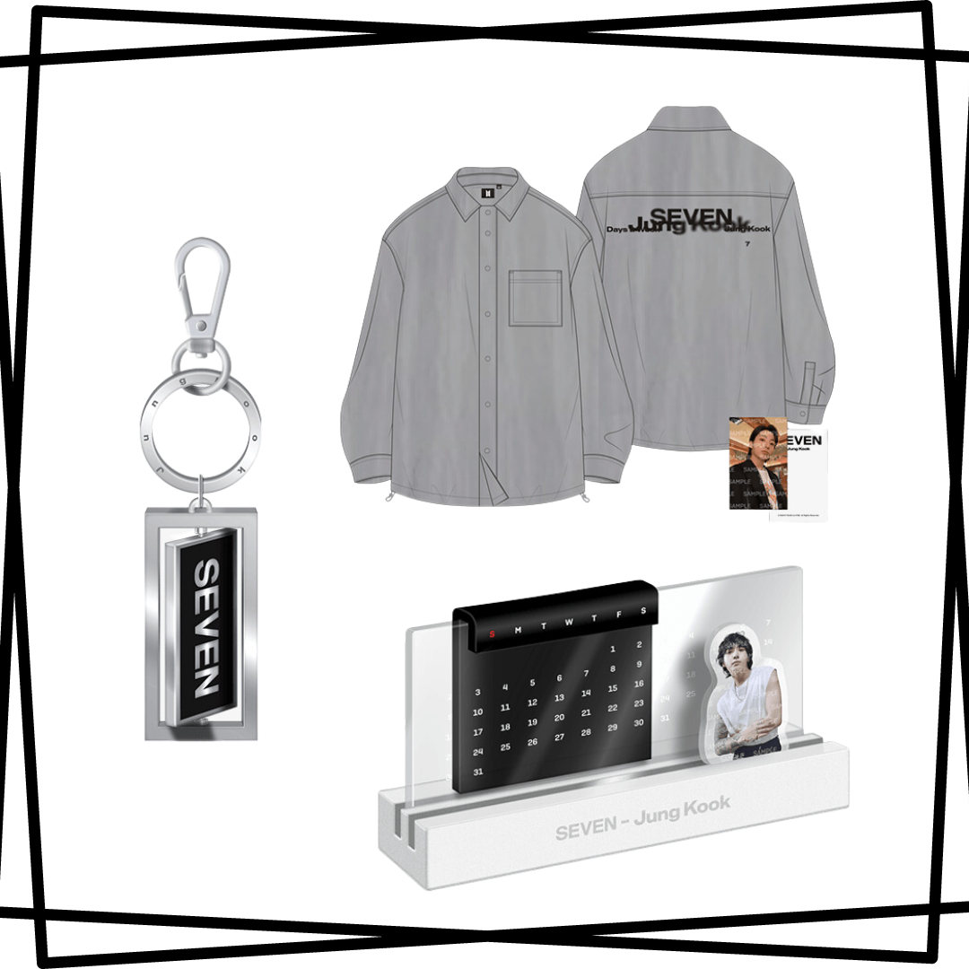 BTS Jungkook SEVEN Official MD K-POP Goods Key Ring