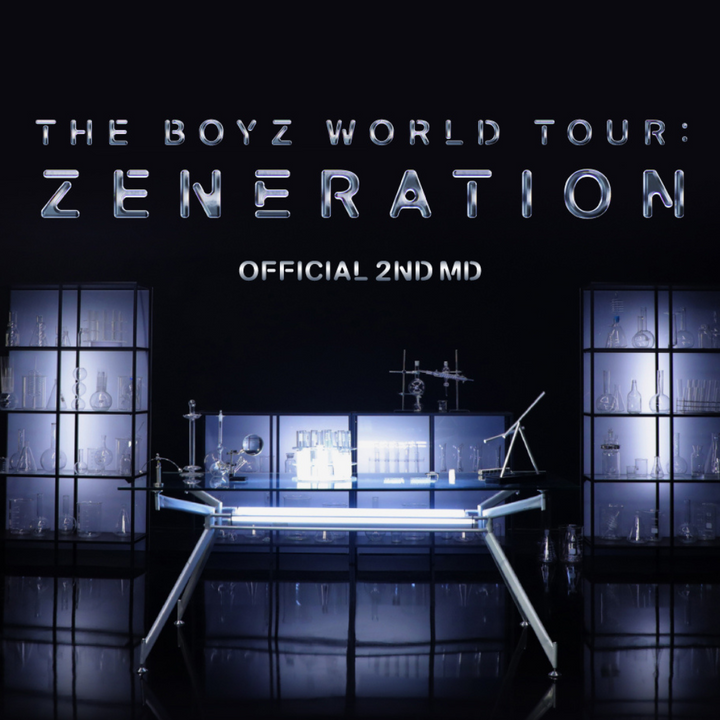 The Boyz - 2nd World Tour  "Zeneration" Official MD (MIC Badge, Formica Ring, Kickboard Key Ring, Milk Glass, Official LightStick ChouChou) - HALLYUSUPERSTORE