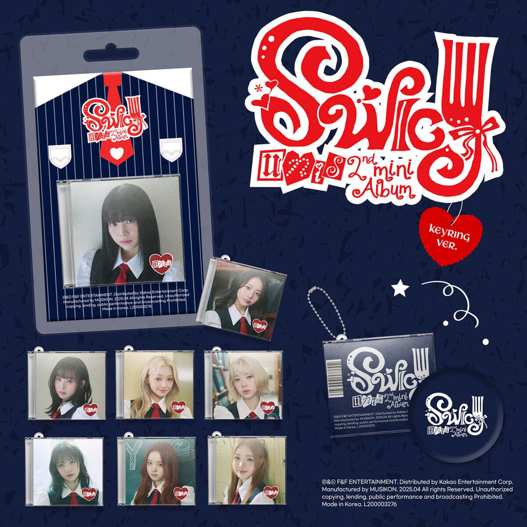 ** UNIS - 2nd Mini Album "SWICY" (Keyring Ver.) (Random / Set)