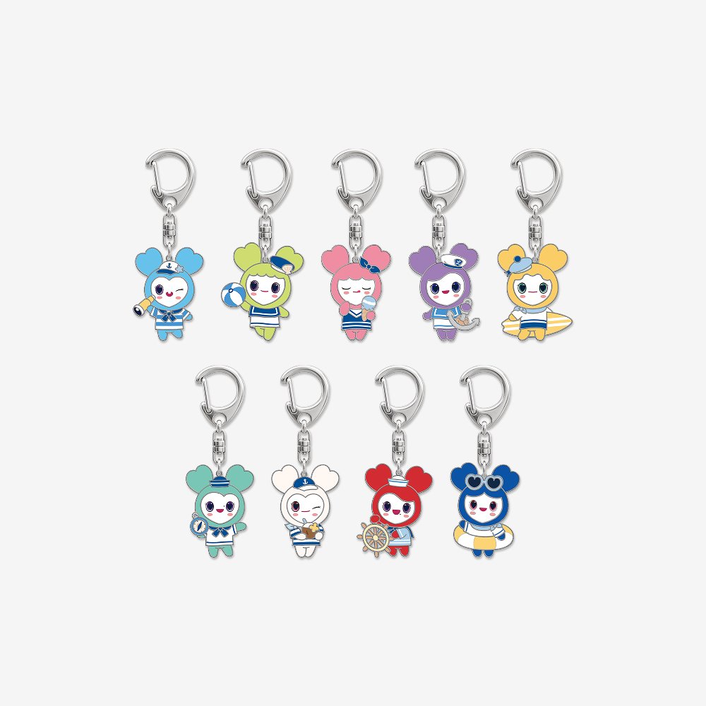 TWICEキーホルダー TWICE] LOVELY METAL KEYRING MARINE Ver. - 2026 TWICE THIS IS FOR