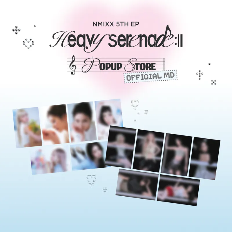 (POP-UP Serenade] [Heavy - NMIXX トレカ3枚セット POPUP SUPERSTAR ベイ NMIXX STORE KEYRING HOLDER PHOTOCARD MD タレントカード