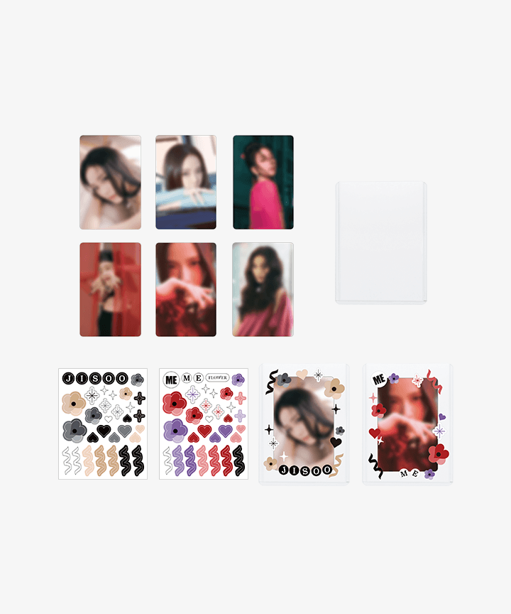Jisoo (of Black Pink) - "ME" Official MD - Photocard Deco Kit, Photocard Folder - HALLYUSUPERSTORE