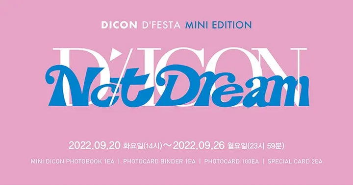 NCT Dream DICON D'FESTA Mini Edition - HALLYUSUPERSTORE