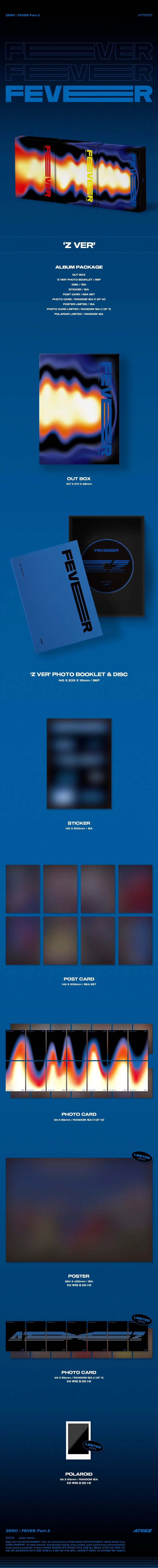 ATEEZ 6TH MINI ALBUM - ZERO : FEVER PART.2 - HALLYUSUPERSTORE