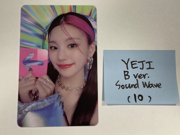 ITZY 'CRAZY IN LOVE' - Sound Wave Luckydraw PVC Photocard, Hologram Sticker - HALLYUSUPERSTORE