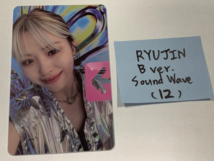 ITZY 'CRAZY IN LOVE' - Sound Wave Luckydraw PVC Photocard, Hologram Sticker - HALLYUSUPERSTORE