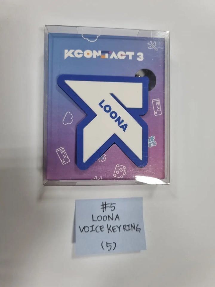 KCON:TACT3 OFFICIAL MD - AR Card Set, Voice Key Ring (Loona, Everglow, Mamamoo, Dreamcatcher) - HALLYUSUPERSTORE