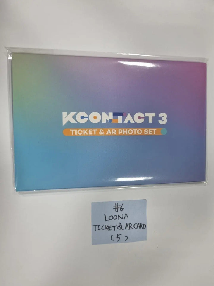 KCON:TACT3 OFFICIAL MD - AR Card Set, Voice Key Ring (Loona, Everglow, Mamamoo, Dreamcatcher) - HALLYUSUPERSTORE