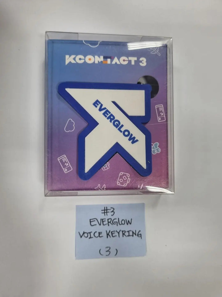 KCON:TACT3 OFFICIAL MD - AR Card Set, Voice Key Ring (Loona, Everglow, Mamamoo, Dreamcatcher) - HALLYUSUPERSTORE