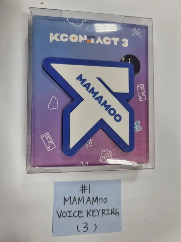 KCON:TACT3 OFFICIAL MD - AR Card Set, Voice Key Ring (Loona, Everglow, Mamamoo, Dreamcatcher) - HALLYUSUPERSTORE