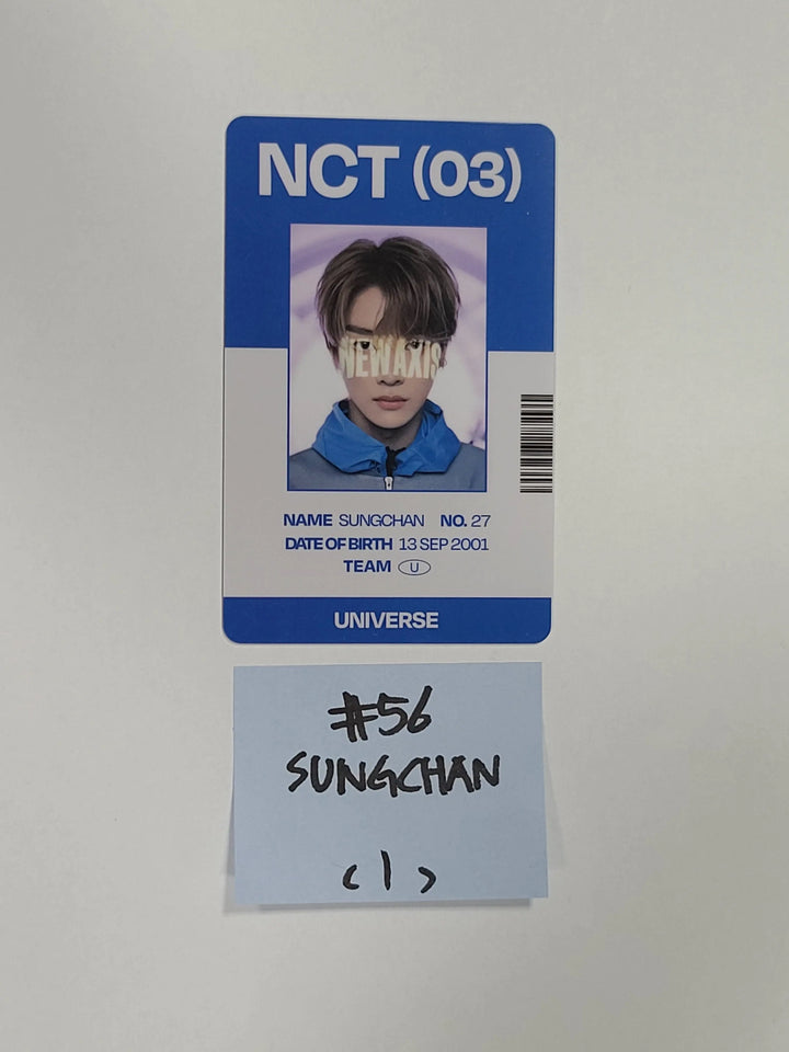 NCT Universe - SMTOWN Official ID Card, Photocard (3) - HALLYUSUPERSTORE