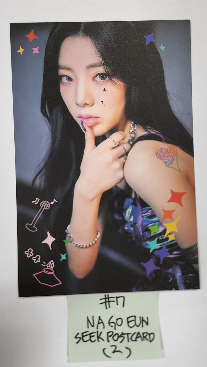 Purple Kiss 'memeM' - Official Folded Poster, Hide Postcard - HALLYUSUPERSTORE