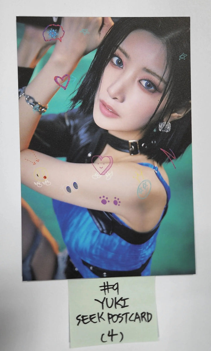 Purple Kiss 'memeM' - Official Folded Poster, Hide Postcard - HALLYUSUPERSTORE