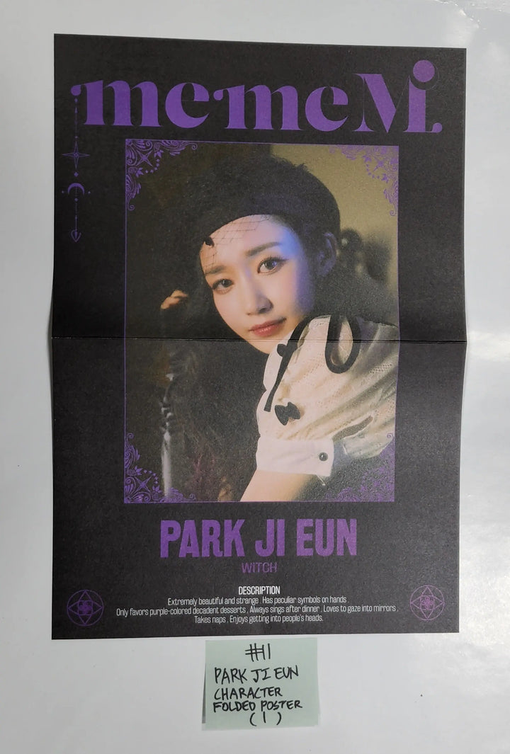 Purple Kiss 'memeM' - Official Folded Poster, Hide Postcard - HALLYUSUPERSTORE