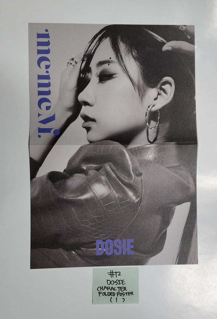 Purple Kiss 'memeM' - Official Folded Poster, Hide Postcard - HALLYUSUPERSTORE