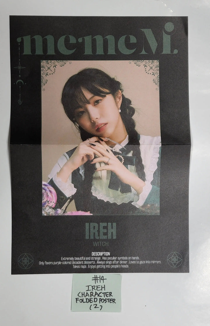 Purple Kiss 'memeM' - Official Folded Poster, Hide Postcard - HALLYUSUPERSTORE