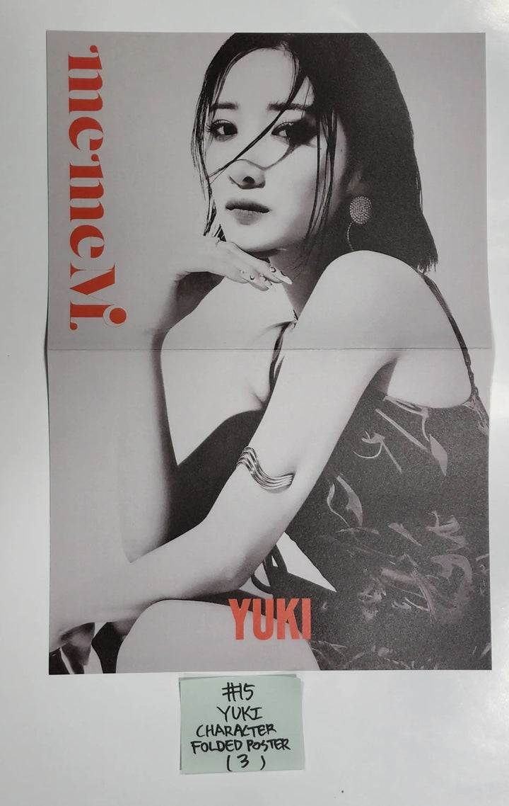 Purple Kiss 'memeM' - Official Folded Poster, Hide Postcard - HALLYUSUPERSTORE
