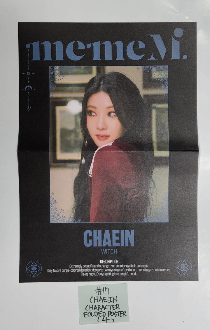 Purple Kiss 'memeM' - Official Folded Poster, Hide Postcard - HALLYUSUPERSTORE