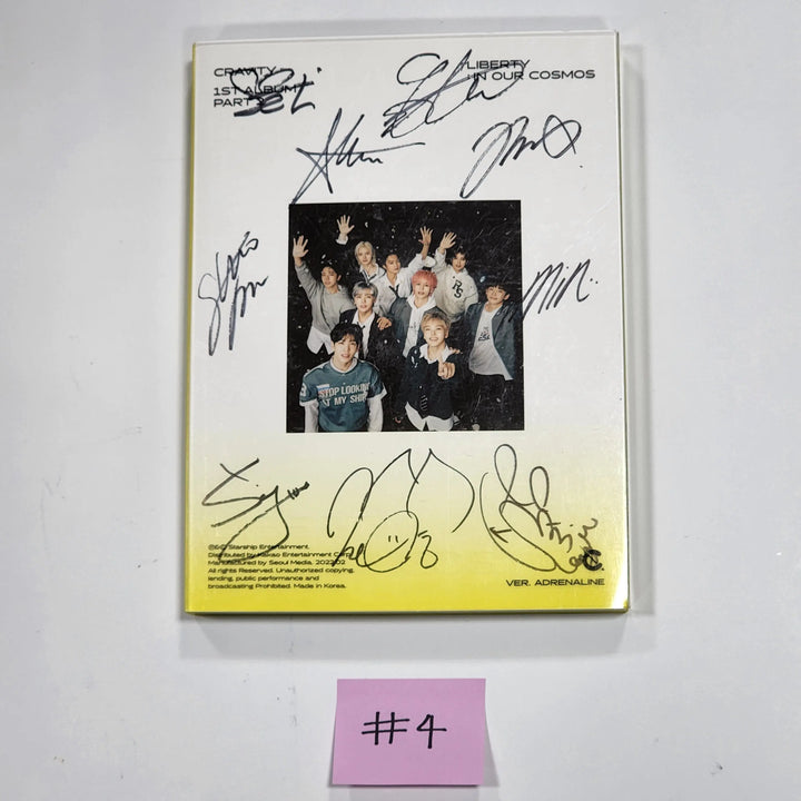 Cravity "LIBERTY : IN OUR COSMOS" 1st Part.2 - Hand Autographed(Signed) Promo Album - HALLYUSUPERSTORE