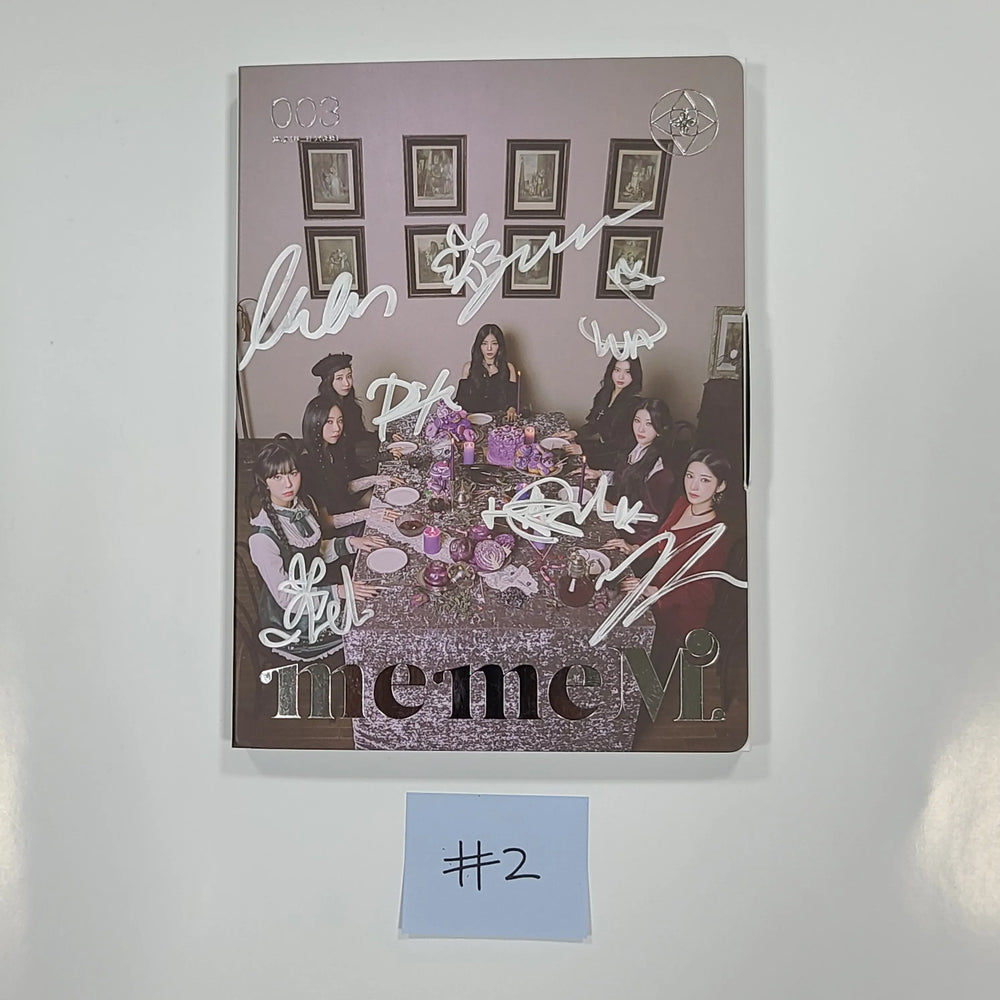Purple Kiss 'memeM' - Hand Autographed(Signed) Promo Album - HALLYUSUPERSTORE