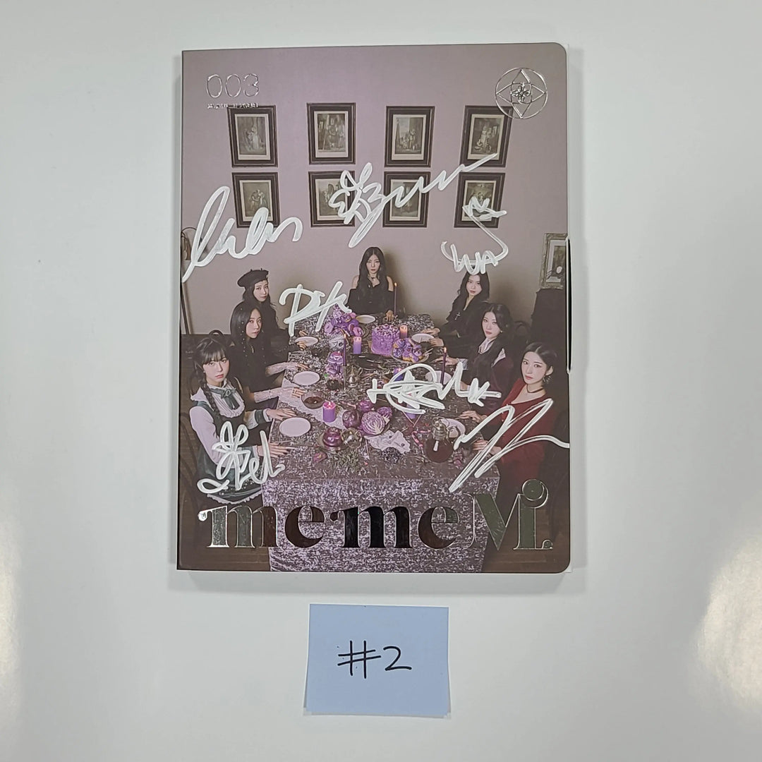 Purple Kiss 'memeM' - Hand Autographed(Signed) Promo Album - HALLYUSUPERSTORE
