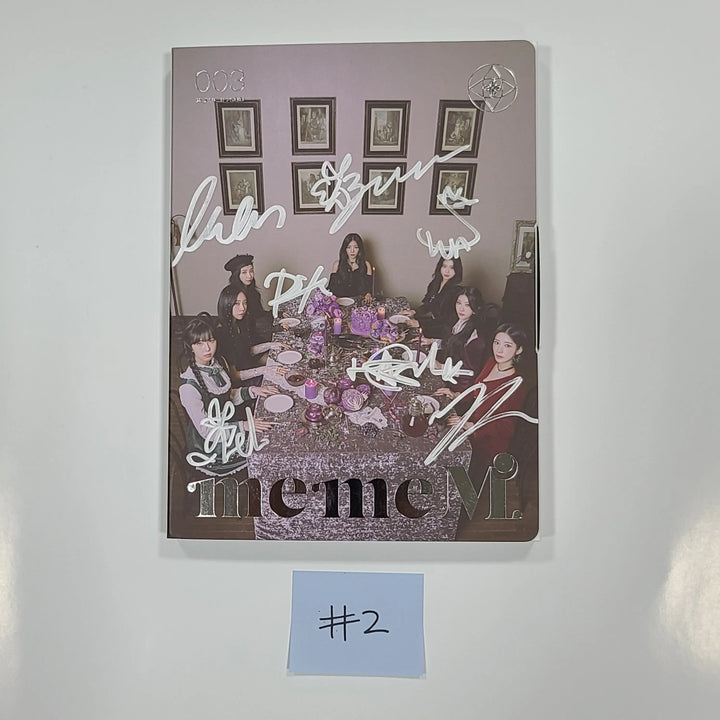 Purple Kiss 'memeM' - Hand Autographed(Signed) Promo Album - HALLYUSUPERSTORE