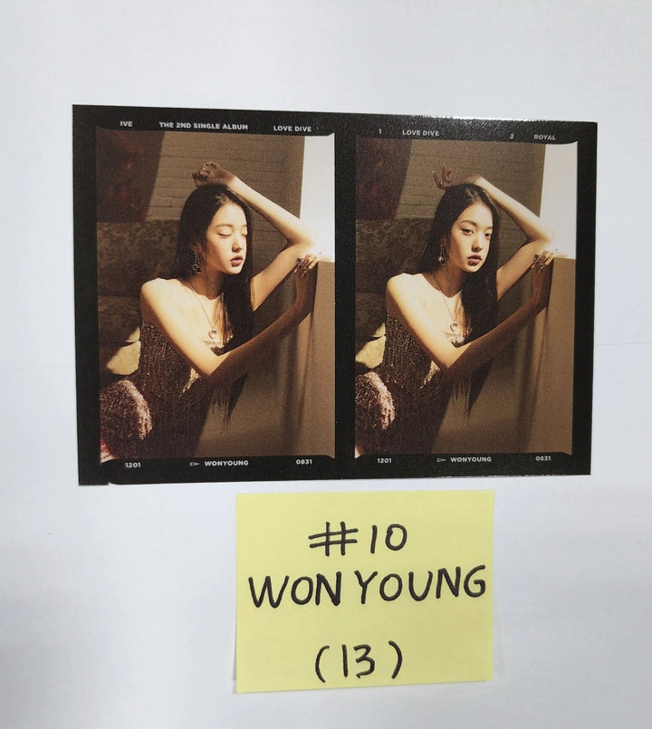 IVE 'LOVE DIVE' (Jewel Ver.) - Official Photocard, 2 Cut Photo, Mini Folded Poster - HALLYUSUPERSTORE