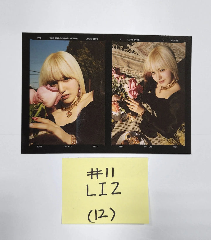 IVE 'LOVE DIVE' (Jewel Ver.) - Official Photocard, 2 Cut Photo, Mini Folded Poster - HALLYUSUPERSTORE