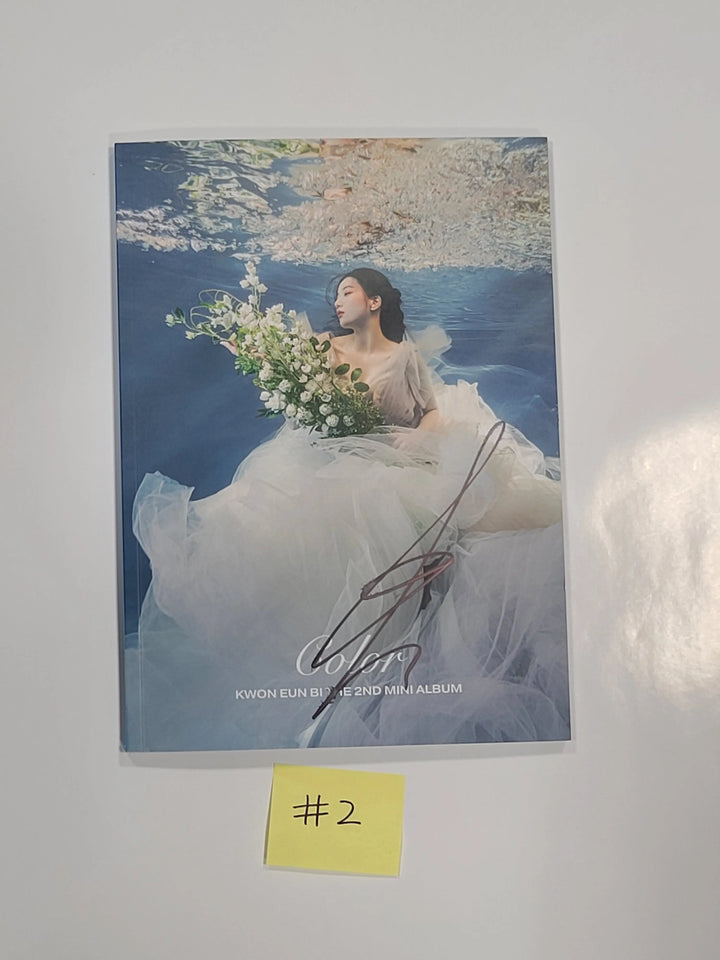 Kwon Eunbi "Color" - Hand Autographed(Signed) Promo Album ( Restocked 4/15 ) - HALLYUSUPERSTORE