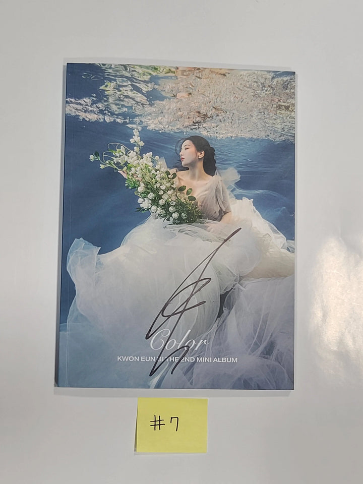 Kwon Eunbi "Color" - Hand Autographed(Signed) Promo Album ( Restocked 4/15 ) - HALLYUSUPERSTORE