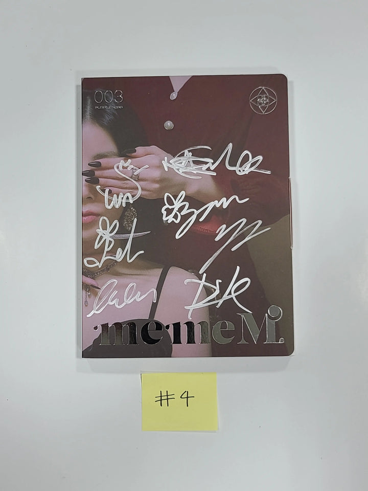 Purple Kiss 'memeM' - Hand Autographed(Signed) Promo Album ( 4/15 Restocked ) - HALLYUSUPERSTORE