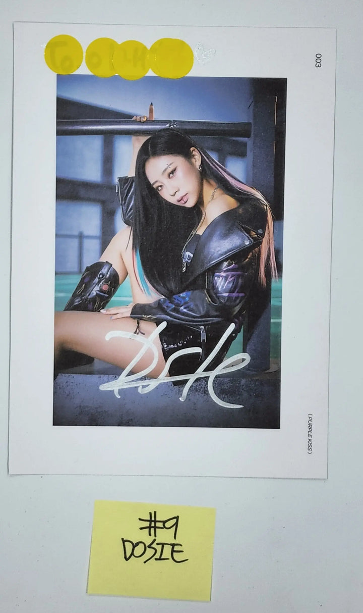Purple Kiss 'memeM' - A Cut Page From Fansign Event Album Photo - HALLYUSUPERSTORE