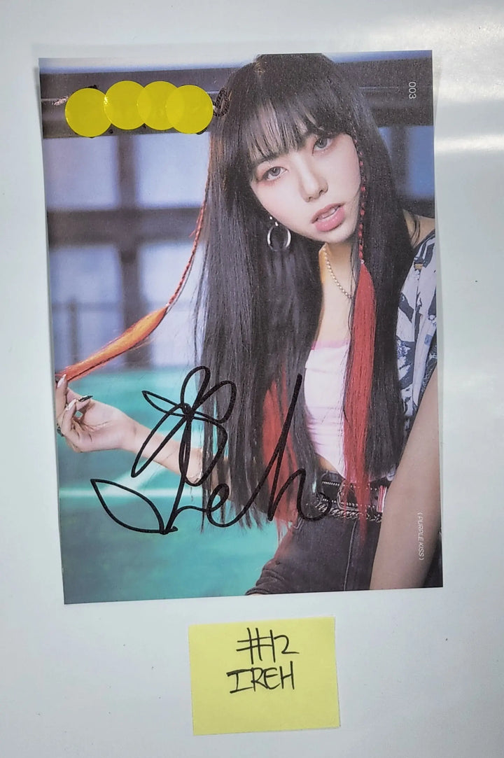 Purple Kiss 'memeM' - A Cut Page From Fansign Event Album Photo - HALLYUSUPERSTORE