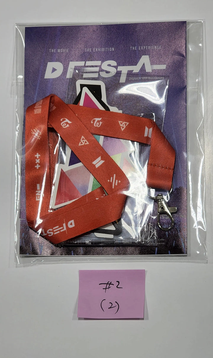 ENHYPEN, Stray Kids Dispatch D'FESTA - Official Neck Strap & Sticker Set - HALLYUSUPERSTORE