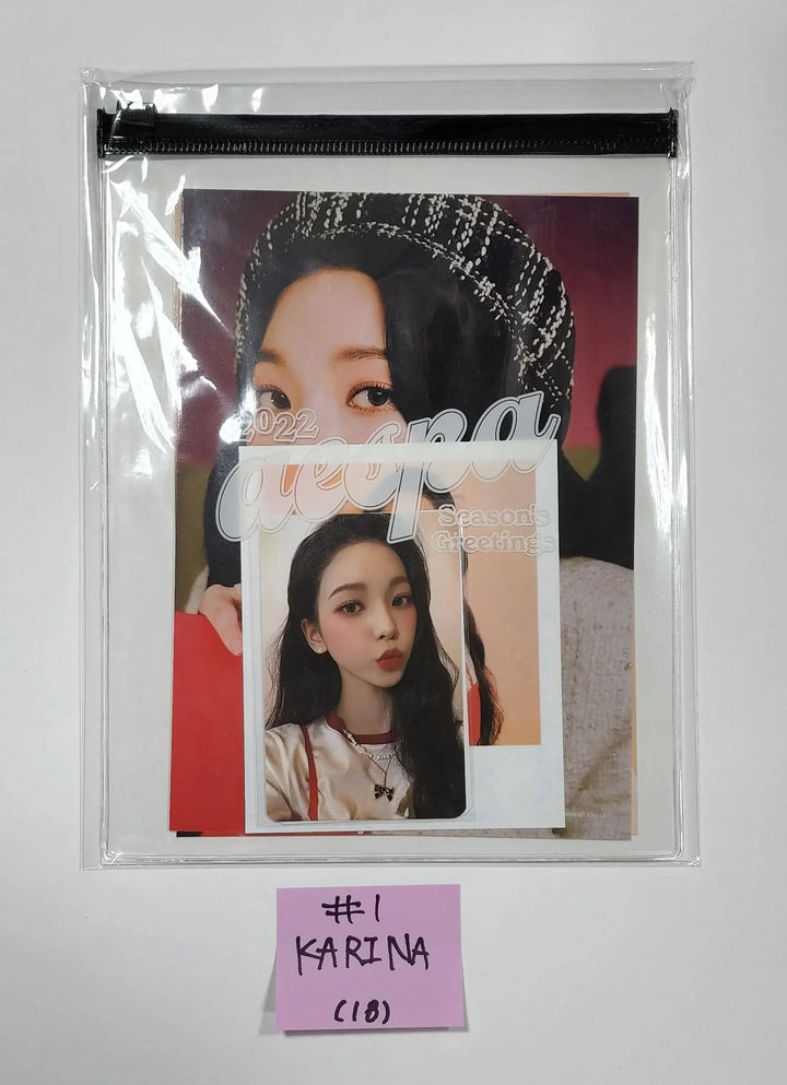 Aespa - 2022 Season's Greetings Photo Pack + Photocard - HALLYUSUPERSTORE