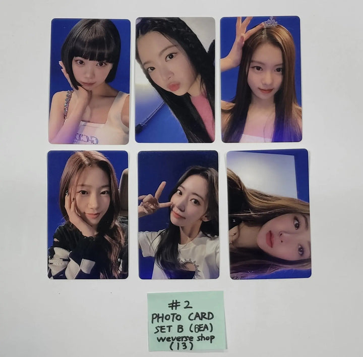 LE SSERAFIM "FEARLESS" - Weverse Shop Pre-Order Benefit Photocards Set (6EA) , Postcards Set (3EA) - HALLYUSUPERSTORE
