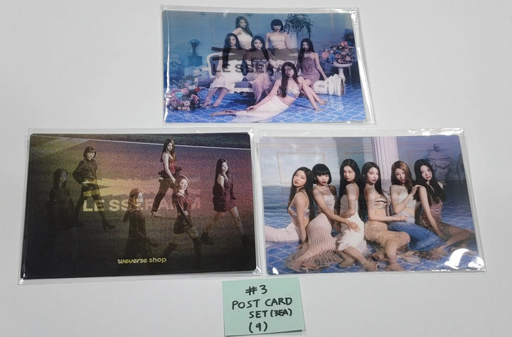 LE SSERAFIM "FEARLESS" - Weverse Shop Pre-Order Benefit Photocards Set (6EA) , Postcards Set (3EA) - HALLYUSUPERSTORE