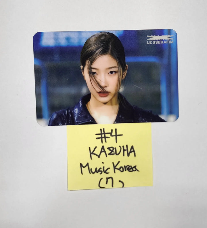 LE SSERAFIM "FEARLESS" - Music Korea Pre-Order Benefit PVC Transparent Photocard - HALLYUSUPERSTORE