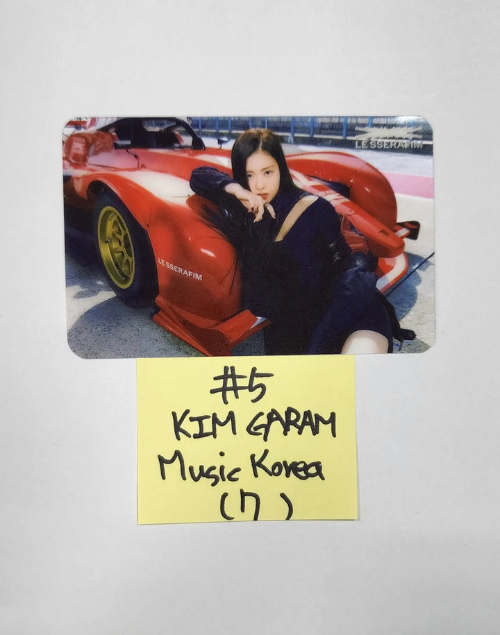 LE SSERAFIM "FEARLESS" - Music Korea Pre-Order Benefit PVC Transparent Photocard - HALLYUSUPERSTORE