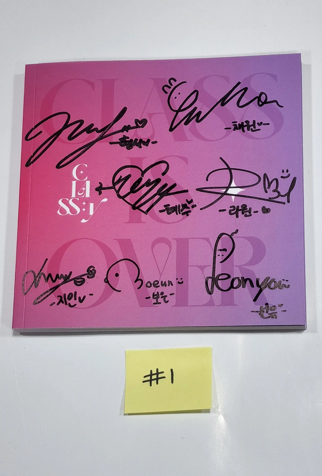 CLASS:y "CLASS IS OVER" - Hand Autographed(Signed) Promo Album - HALLYUSUPERSTORE