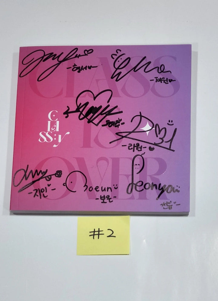 CLASS:y "CLASS IS OVER" - Hand Autographed(Signed) Promo Album - HALLYUSUPERSTORE