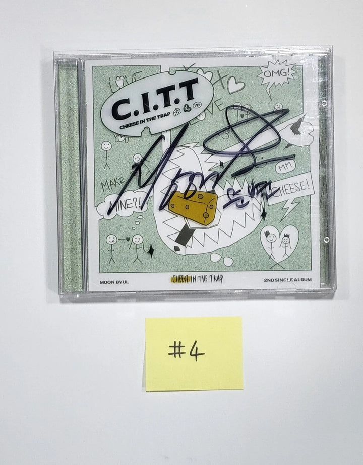 Moon Byul (Of Mamamoo) "C.I.T.T(Cheese in the Trap)" - Hand Autographed(Signed) Promo Album - HALLYUSUPERSTORE